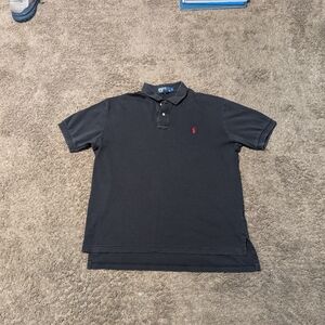 Polo Ralph Lauren Polo Shirt Mens Large Black Soft Touch Classic Fit